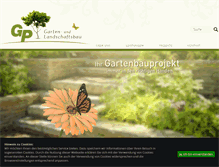 Tablet Screenshot of gp-gartenbau.com